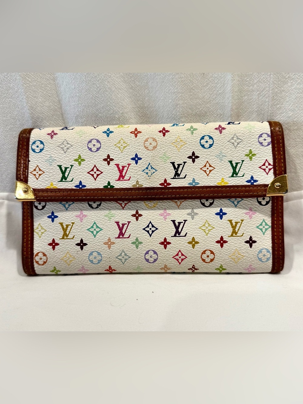 Louis Vuitton X Takashi Murakami Monogram Porte Tresor International Wallet